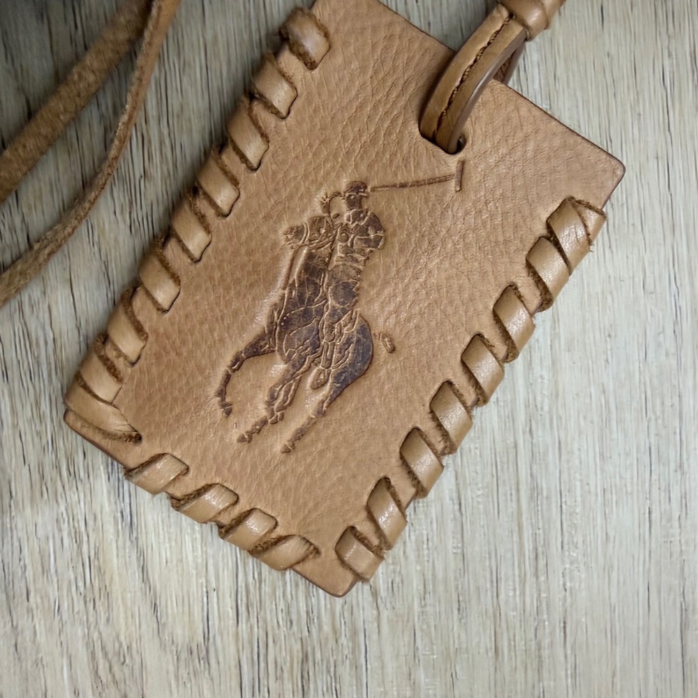 Vintage Rare Polo Ralph Lauren Leather Fringe Bucket Bag Purse Western Boho - Picture 4 of 12